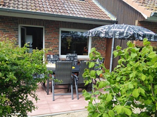 Ferienhaus Ferienwohnung privat Urlauberdorf Boltenhagen Terrasse